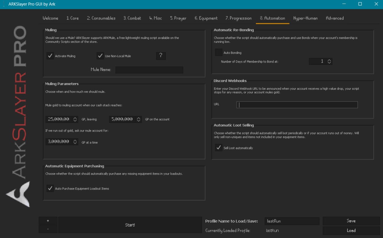 Automation Tab