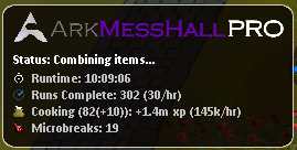 ARKCooker running Hosidius Mess Hall