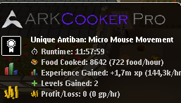 ARKCooker progress report