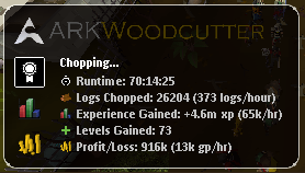 ARKWoodcutter progress report